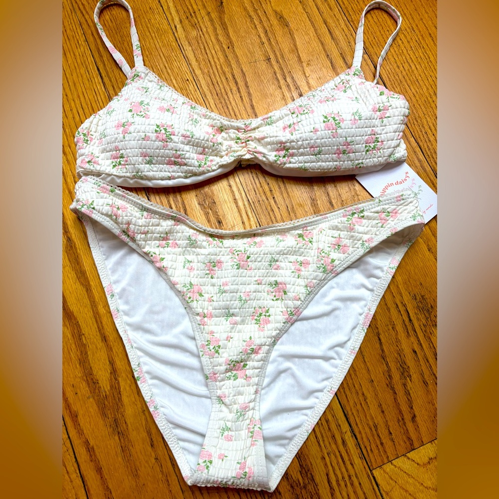 Dippin' Daisy's Floral Coquette Two Piece Bikini Swimsuit